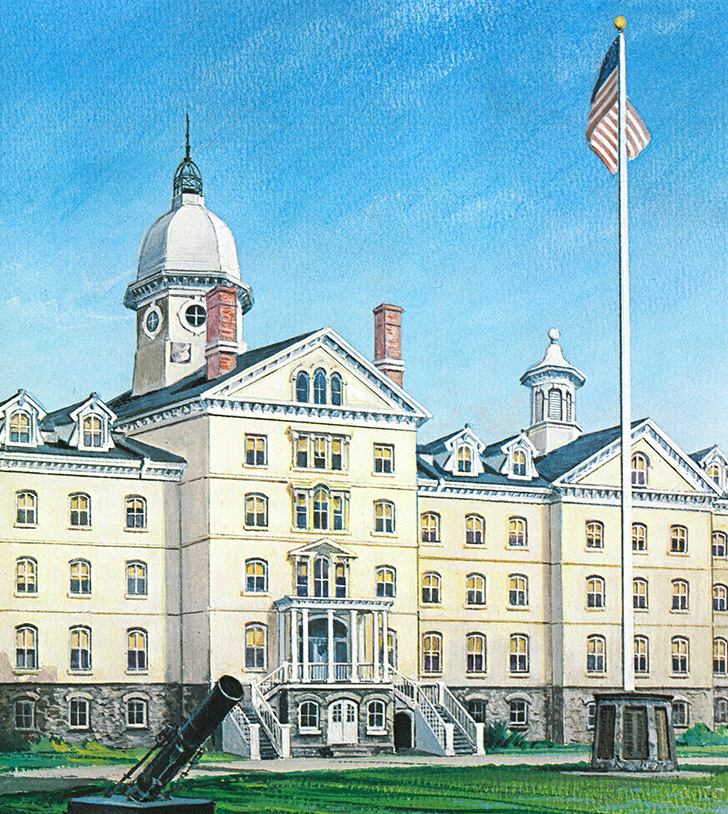 Old Main Stylized