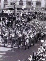 1963 Band marches in Gov Scranton inauguration Parade