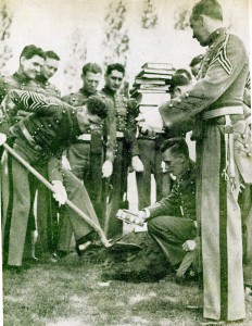 Cadets burying books