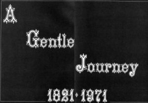 (e.g., PMC 1969 Yearbook Cover black background saying a gentle journey))