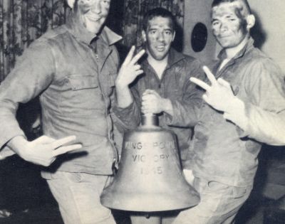 PMC Cadets pose with Kings Point Bell