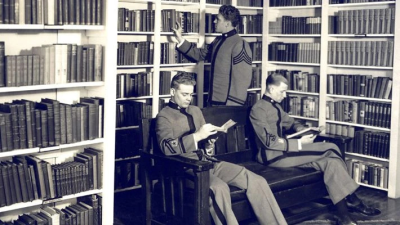 PMC Cadets in Library