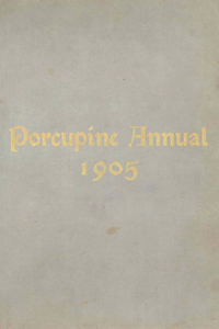 (e.g., PMC 1905 Yearbook Cover white and and red background with yellow words) )