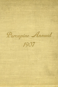 (e.g., PMC 1907 Yearbook Cover gold and blue cover with gold words)