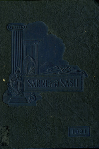 (e.g., PMC 1931 Yearbook Cover dark blue background)